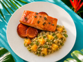 Passion Fruit Glazed Salmon